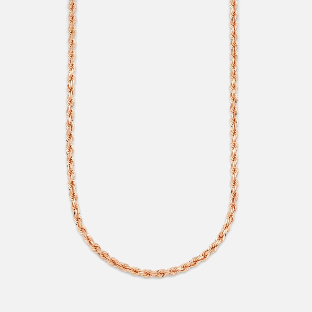 rose gold chain necklace - Delows