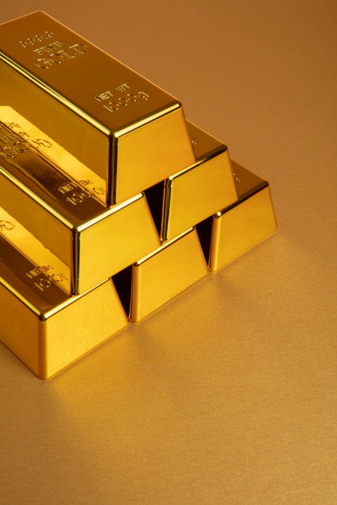 Yellow gold bars