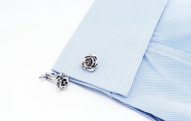 Rose Flower Cufflinks