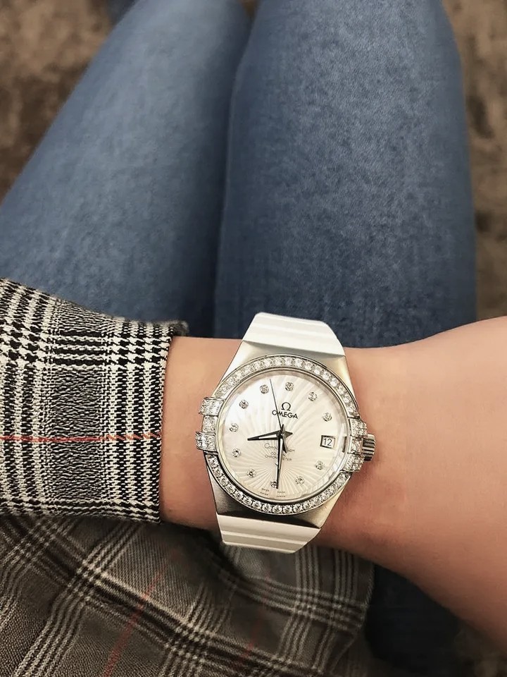 Omega Constellation 18k White Gold - Diamond Watch